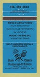 Matchbook Cover - Rose Thistle Restaurant Brampton ON 30 Strike