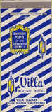 Matchbook Cover - Villa Motor Hotel San Mateo CA 30 Strike