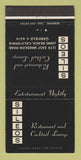 Matchbook Cover - Sileos Restaurant Long Beach CA 30 Strike