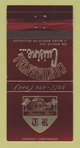 Matchbook Cover - Traveler's Rest Ossining NY 30 Strike