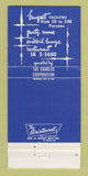Matchbook Cover - Somerset Inn Shaker Heights OH WEAR 30 Strike