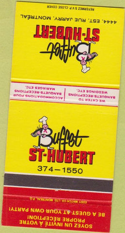 Matchbook Cover - St Hubert Buffet Restaurant Montreal QC 30 Strike