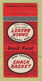 Matchbook Cover Sam Tashiro Snack Basket Commerce City Colorado SAMPLE 30 Strike