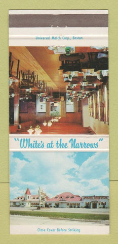 Matchbook Cover - White's Restaurant Westport MA 30 Strike