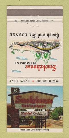 Matchbook Cover - Smokehouse Restaurant Phoenix AZ 30 Strike