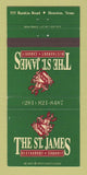 Matchbook Cover - St James Restaurant Cabaret Houston TX 30 Strike