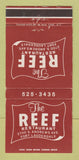 Matchbook Cover - Reef Restaurant Fort Lauderdale FL WEAR 30 Strike