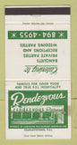 Matchbook Cover - Rendezvous Restaurant Charlottetown PEI PE WEAR 30 Strike