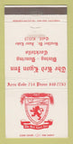 Matchbook Cover - Red Lyon Inn Restaurant June Lake CA WEAR 30 Strike