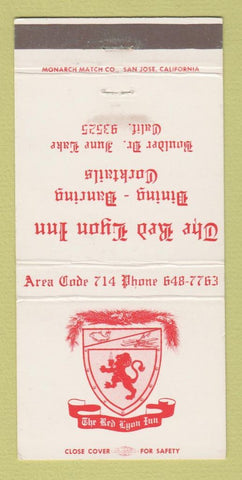 Matchbook Cover - Red Lyon Inn Restaurant June Lake CA WEAR 30 Strike