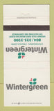 Matchbook Cover - Wintergreen VA Resort 30 Strike
