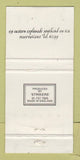 Matchbook Cover - Truffle's Southend on Sea UK 30 Strike