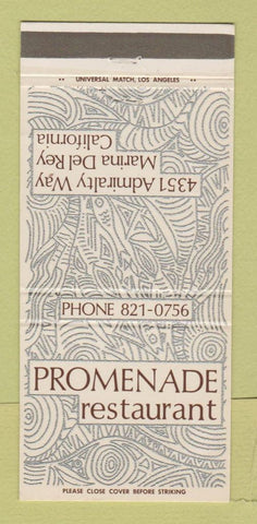 Matchbook Cover - Promenade Restaurant Marina Del Rey CA 30 Strike