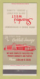 Matchbook Cover - Sharko's West Restaurant Chicago IL 30 Strike