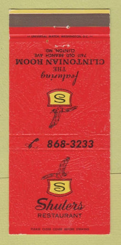 Matchbook Cover - Shulers Restaurant Clinton MO 30 Strike
