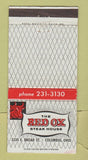 Matchbook Cover - Red Ox Steak House Columbus OH 30 Strike