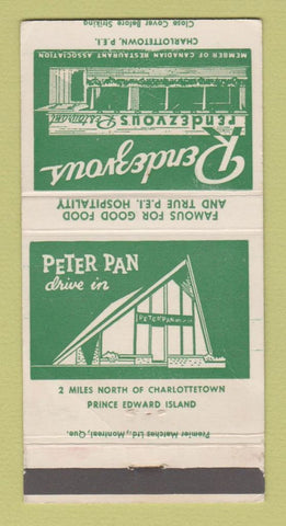 Matchbook Cover - Rendezvous Restaurant Charlottetown PEI PE WEAR 30 Strike