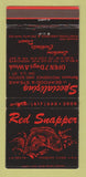 Matchbook Cover - Red Snapper Restaurant Foxboro MA 30 Strike