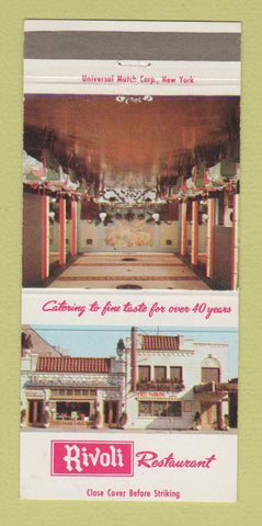 Matchbook Cover - Rivoli Restaurant Brooklyn NY  30 Strike