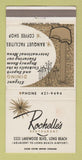 Matchbook Cover - Rochelle's Restaurant Long Beach CA 30 Strike