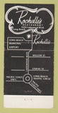 Matchbook Cover - Rochelle's Restaurant Long Beach CA 30 Strike