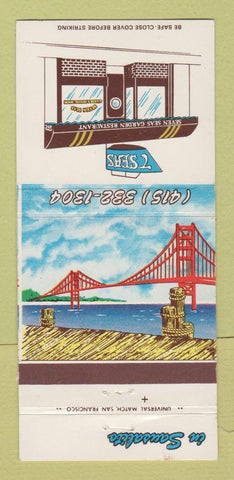 Matchbook Cover - 7 Seas Restaurant Sausalito CA 30 Strike