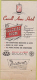 Matchbook Cover - Carroll Arms Hotel Colonial Room Washington DC 30 Strike