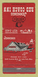 Matchbook Cover - Jennings Red Coach Inn St Louis Park MN WEAR 30 Strike