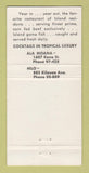 Matchbook Cover - Tropics Restaurant Hilo Hawaii WEAR 30 Strike