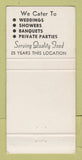 Matchbook Cover - Yacht Club Restaurant Chicago IL WEAR 30 Strike
