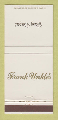 Matchbook Cover - Frank Unkle's Restaurant Toledo OH 30 Strike