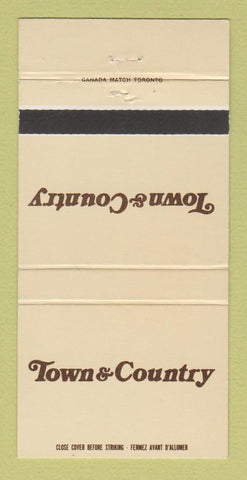 Matchbook Cover - Town & Country Scarborough ON 30 Strike