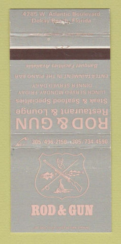 Matchbook Cover - Rod and Gun Restaurant Delray Beach FL 30 Strike