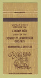 Matchbook Cover - Roger's Restaurant Fish Market McMinnville OR 30 Strike