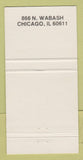 Matchbook Cover - 4 Fools Chicago IL Jester 30 Strike