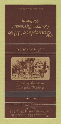Matchbook Cover - Someplace Else Restaurant Huttonville ON 30 Strike