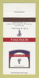 Matchbook Cover - Sonoma Cafe Winebar Charleston SC 30 Strike
