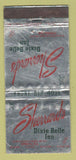 Matchbook Cover - Sherrard's Dixie Bell Inn Kendall FL WORN 30 Stick