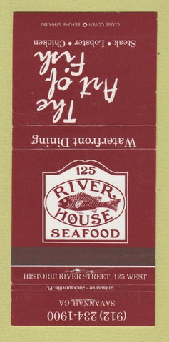 Matchbook Cover - River House Seafood Savannah GA 30 Strike