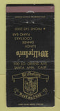Matchbook Cover - Wilhelm's Restaurant Santa Ana CA WEAR 30 Strike