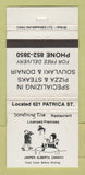 Matchbook Cover - Something Else Restaurant Jasper AB WEAR 30 Strike