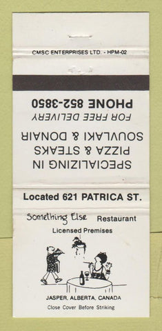 Matchbook Cover - Something Else Restaurant Jasper AB WEAR 30 Strike