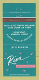 Matchbook Cover - Riva Restaurant Monterey Park CA 30 Strike