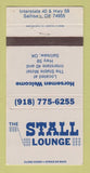 Matchbook Cover - Stall Lounge Sallisay OK 30 Strike