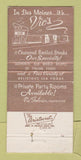 Matchbook Cover - Vic's Tally Ho Restaurant Des Moines IA 30 Strike