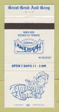 Matchbook Cover - Harbour Towne Marina Dania FL Tugboat Annie's 30 Strike
