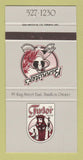Matchbook Cover - Bannister's Hamilton ON The Tudor House 30 Strike