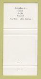 Matchbook Cover - Bannister's Hamilton ON The Tudor House 30 Strike