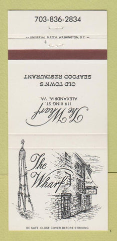 Matchbook Cover - The Wharf Restaurant Alexandria VA 30 Strike