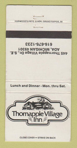 Matchbook Cover - Thomapple Village Inn Ada MI WEAR 30 Strike